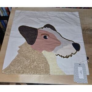 NWT Collie pillowcase 20x20 SAATVIK